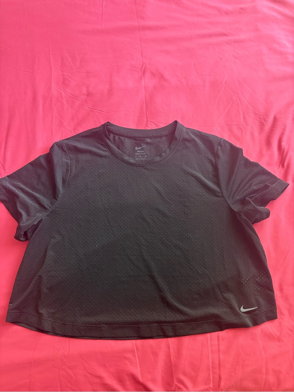 Nike Black Women's Short Sleeve Mesh Tee